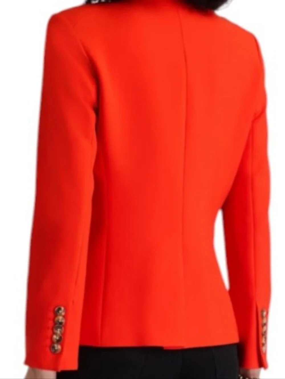 Veronica Beard Aire Dickey Blazer in a vibrant tomato red color ....Size 2 - Picture 2 of 10